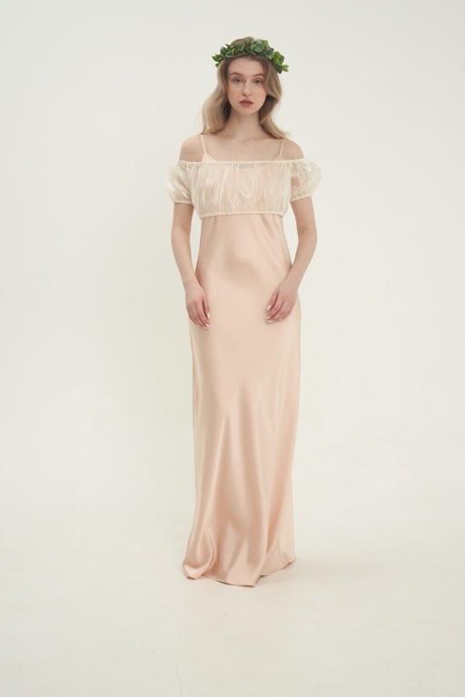 Платье  Gala beige long